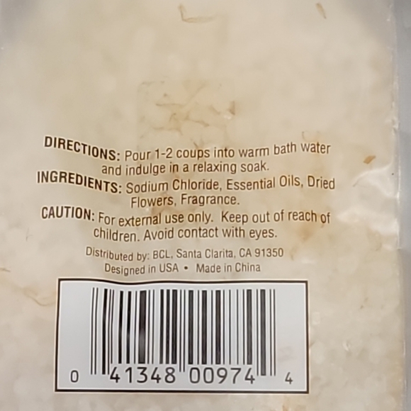 5/$13 Spa Naturals Sulfate-free Calming Rose Petals Bath Salts Sealed 17.5oz NEW - Picture 3 of 4